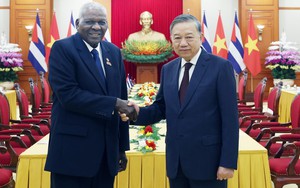 Tổng Bí thư tiếp Chủ tịch Quốc hội, Chủ tịch Hội đồng Nhà nước Cuba Esteban Lazo Hernández