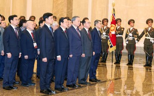 Tổng Bí thư Tô Lâm đặt hoa tưởng nhớ Chủ tịch Kim Nhật Thành, Tổng Bí thư Kim Jong-il