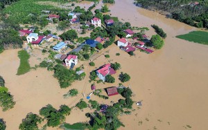 Xã Bố Hạ, Bắc Ninh vẫn ngập sâu trong nước