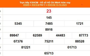 XSHCM 13/10 - XSTP thứ Hai - Kết quả xổ số Hồ Chí Minh hôm nay ngày 13/10/2025