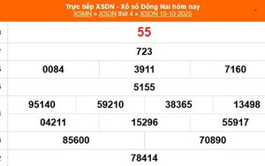 XSDN 15/10 - Kết quả xổ số Đồng Nai hôm nay 15/10/2025 - Trực tiếp XSDN ngày 15 tháng 10