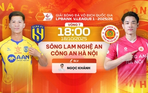 Link xem trực tiếp bóng đá SLNA vs CAHN 18h hôm nay, V-League vòng 7