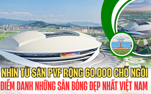 Nhìn từ sân PVF rộng 60.000 chỗ ngồi: Điểm danh những sân bóng đẹp nhất Việt Nam