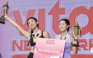 Hot girl Hoàng Kim vô địch pickleball sau khi ngược dòng ở chung kết