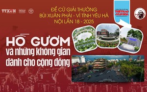 Đề cử Giải thưởng Bùi Xuân Phái - Vì tình yêu Hà Nội lần 18 - 2025: Hồ Gươm và những không gian dành cho cộng đồng