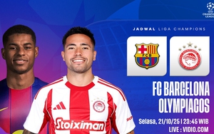 Lịch thi đấu bóng đá hôm nay 21/10: Trực tiếp Barcelona vs Olympiakos