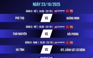 Link xem trực tiếp bóng chuyền VCK hạng A quốc gia 2025 ngày 23/10