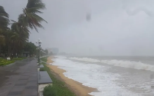 Dự báo ngày 24/10, áp thấp nhiệt đới suy yếu dần thành một vùng áp thấp