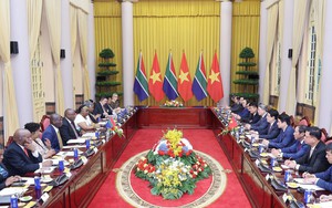 Chủ tịch nước Lương Cường hội đàm với Tổng thống Nam Phi