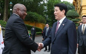 Lễ đón Tổng thống Nam Phi thăm cấp Nhà nước đến Việt Nam