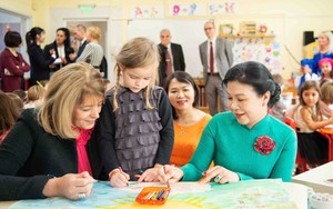 Phu nhân Tổng Bí thư Tô Lâm thăm, giao lưu cùng các em nhỏ tại Trường mầm non số 2 “Zvanche”