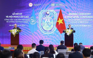 Thủ tướng Phạm Minh Chính và Tổng Thư ký Liên hợp quốc dự Họp báo Lễ mở ký Công ước Hà Nội