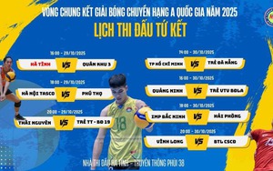 Lịch thi đấu bóng chuyền hạng A quốc gia 2025 vòng tứ kết