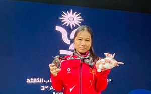 Nữ lực sĩ giành một lúc 2 huy chương cho Việt Nam tại Đại hội thể thao trẻ châu Á 2025