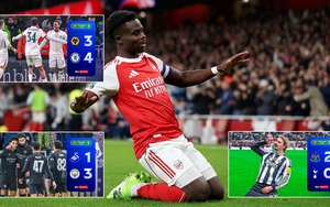 Cúp Liên đoàn Anh đêm qua: Man City, Arsenal thể hiện bản lĩnh, Chelsea thắng kịch tính 7 bàn