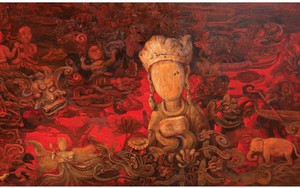 Khi họa sĩ đương đại "kể chuyện" đình cổ xứ Đoài