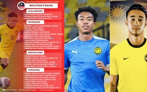 ĐT Malaysia chốt danh sách gặp Lào, tiếp tục bổ sung cầu thủ nhập tịch