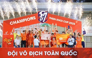 FPT Polytechnic Hà Nội đăng quang ngôi vô địch Giải bóng Thiên Khôi Group 2025