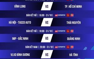 Link xem trực tiếp bóng chuyền hạng A quốc gia 2025 vòng bán kết ngày 31/10