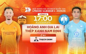 Link xem trực tiếp bóng đá HAGL vs Nam Định 17h hôm nay 31/10, V-League vòng 9