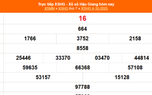 XSHG 4/10 - Kết quả xổ số Hậu Giang hôm nay 4/10/2025 - Trực tiếp XSHG ngày 4 tháng 10