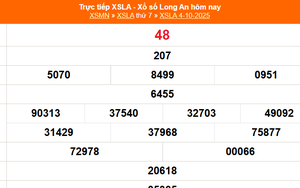 XSLA 4/10 - Kết quả xổ số Long An hôm nay 4/10/2025 - Trực tiếp XSLA ngày 4 tháng 10
