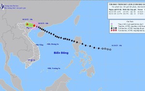 Bão số 11 giảm mạnh về cường độ sau khi đi vào đất liền tỉnh Quảng Tây (Trung Quốc)