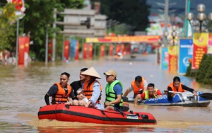 Thái Nguyên ngập sâu trong trận lụt lịch sử