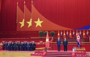 Hình ảnh Lễ đón Tổng Bí thư Tô Lâm thăm cấp Nhà nước tới CHDCND Triều Tiên