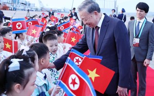Hình ảnh Tổng Bí thư Tô Lâm đến Bình Nhưỡng, bắt đầu thăm cấp Nhà nước tới Triều Tiên