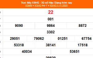 XSHG 1/11 - Kết quả xổ số Hậu Giang hôm nay 1/11/2025 - Trực tiếp XSHG ngày 1 tháng 11