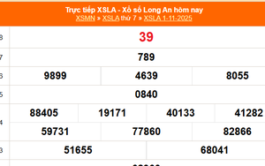 XSLA 1/11 - Kết quả xổ số Long An hôm nay 1/11/2025 - Trực tiếp XSLA ngày 1 tháng 11