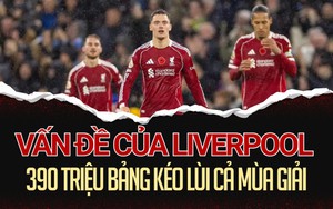 Liverpool đang bị 390 triệu bảng kéo lùi cả mùa giải