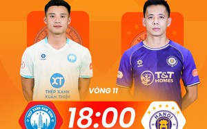 Link xem trực tiếp bóng đá Thép Xanh Nam Định vs Hà Nội FC 18h00 hôm nay, V.League vòng 11