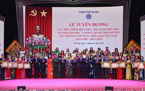 Hà Nội tuyên dương điển hình tiên tiến, nhà giáo tiêu biểu năm 2025