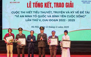 Tiểu thuyết của Dương Bình Nguyên nhận giải A của Hội Nhà văn Việt Nam và Bộ Công an