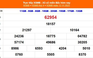 XSMB 12/11 - Kết quả Xổ số miền Bắc hôm nay 12/11/2025 - Kết quả XSMB thứ Tư ngày 12 tháng 11