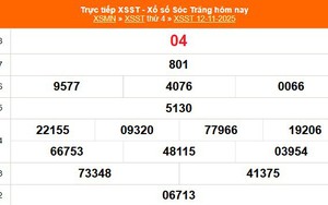 XSST 12/11 - Kết quả xổ số Sóc Trăng hôm nay 12/11/2025 - Trực tiếp XSST ngày 12 tháng 11