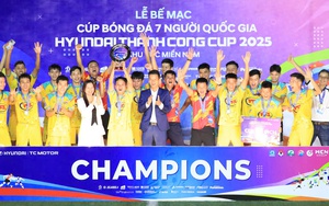 Xác định nhà vô địch Cúp bóng đá 7 người Quốc gia 2025 khu vực miền Nam
