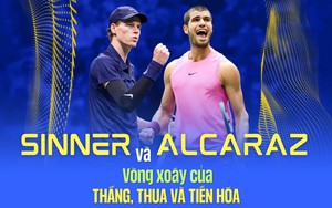 Đối đầu Alcaraz - Sinner: Vòng xoáy của thắng, thua và tiến hóa