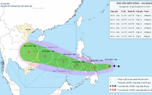 Bão KALMAEGI tăng cấp, hướng về khu vực giữa Biển Đông