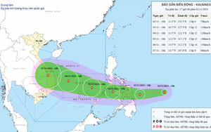 Bão gần Biển Đông với tên quốc tế KALMAEGI