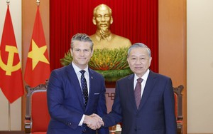 Tổng Bí thư Tô Lâm tiếp Bộ trưởng Chiến tranh Hoa Kỳ Pete Hegset