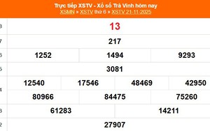 XSTV 21/11 - Kết quả xổ số Trà Vinh hôm nay 21/11/2025 - Trực tiếp XSTV ngày 21 tháng 11