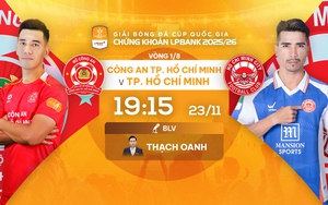 Link xem trực tiếp bóng đá CA TP.HCM vs TP.HCM 19h15 hôm nay, Cúp quốc gia vòng 1/8