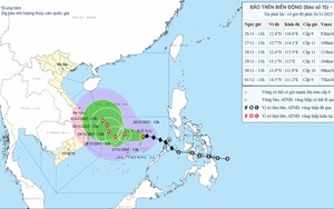 Bão số 15 di chuyển chậm, cách đảo Song Tử Tây khoảng 280km