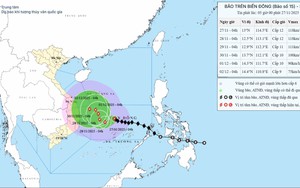 Bão số 15 tăng cấp, cảnh báo cấp độ rủi ro thiên tai do bão lớn trên khu vực giữa Biển Đông