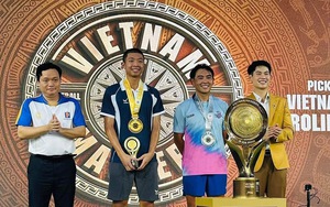 Quang Dương giành cú đúp vô địch ở giải đấu được ví như 'Grand Slam của pickleball Việt Nam'