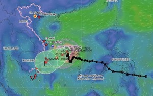 Bão số 15 lại đổi hướng di chuyển, dự báo suy yếu dần