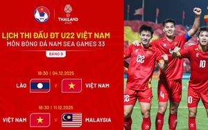 Lịch thi đấu U22 Việt Nam tại SEA Games 33